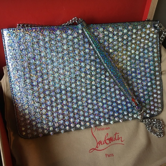 Christian Louboutin Handbags - Christian Louboutin Unicorn Silver Studded Purse